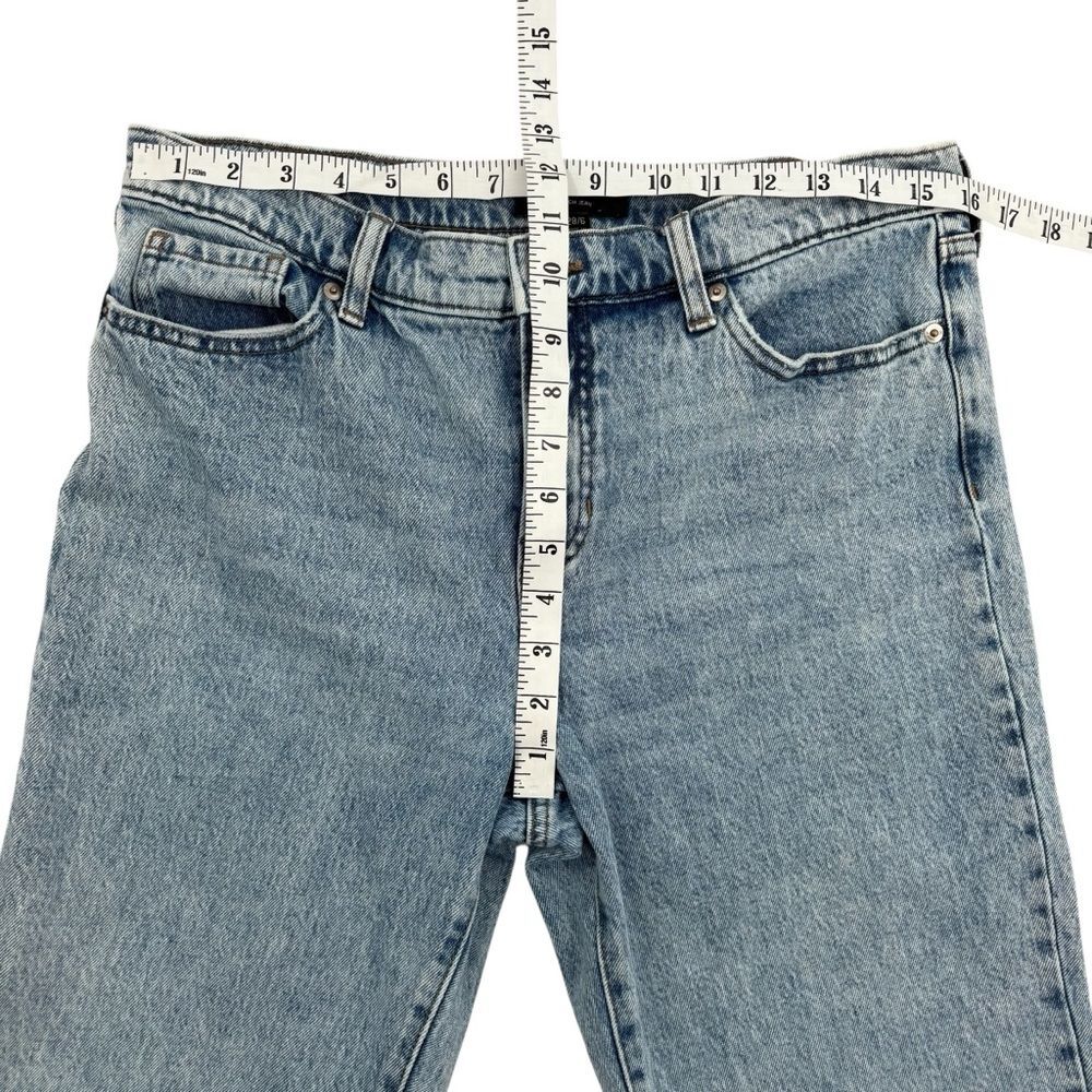 Banana Republic Slouch Cuffed Jean Cuffed Light Stone Cropped Sz. 28/6 - Picture 5 of 7